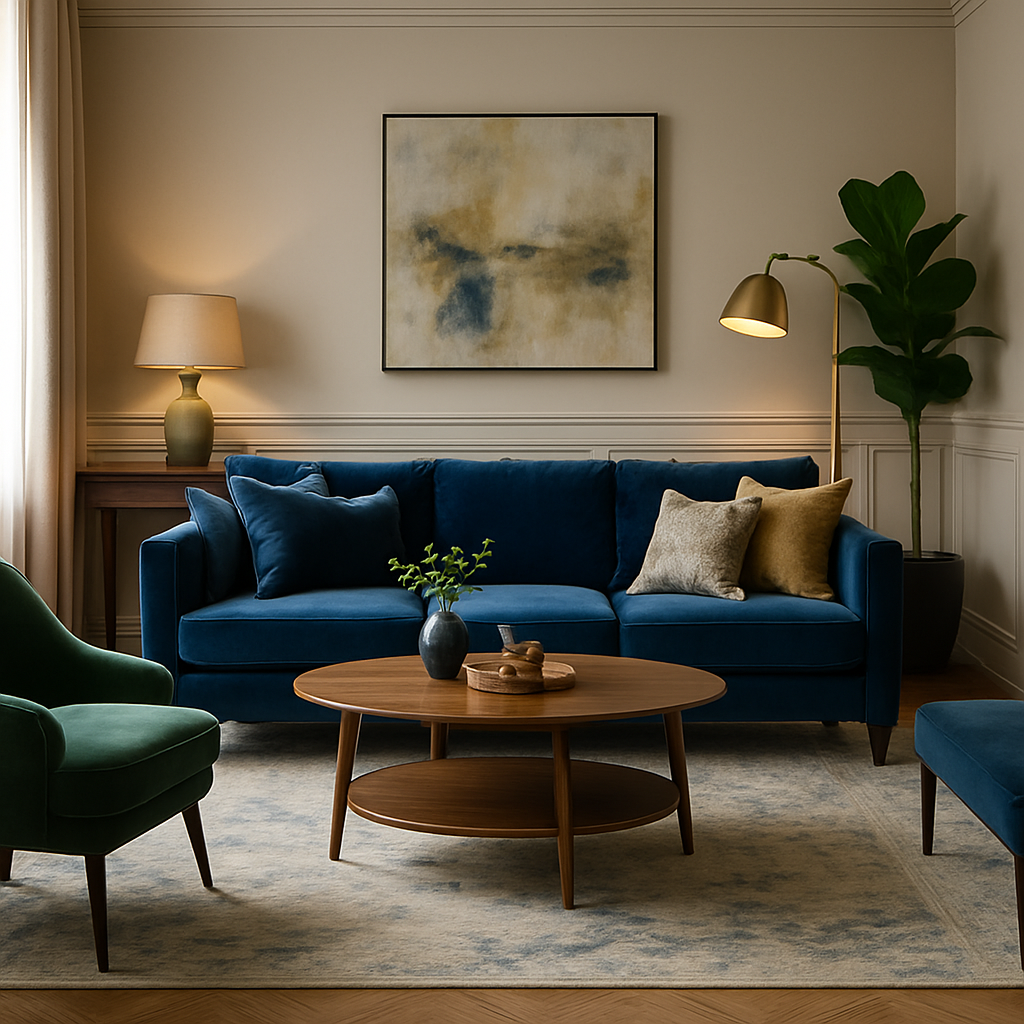 Velvet furniture