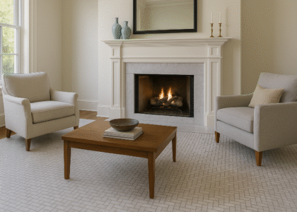 Chatham NJ Basket Weave Marble