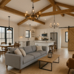 cheap barndominium interior