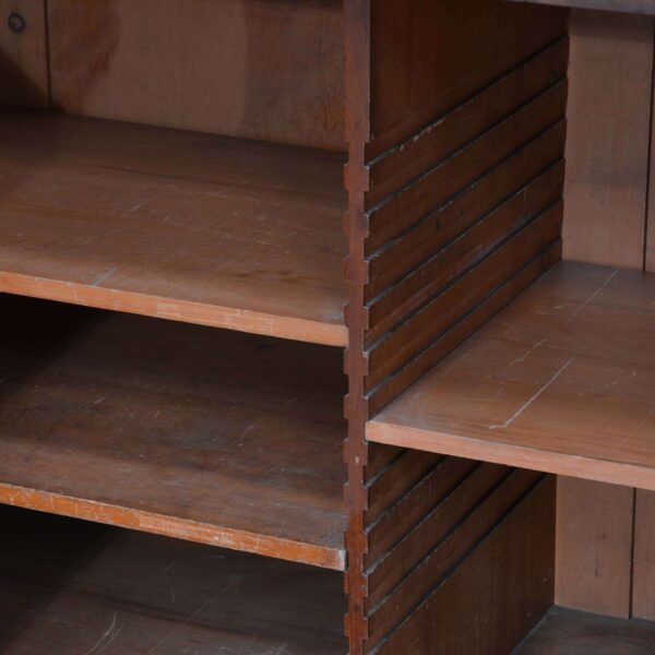 Victorian Mahogany Glazed Bookcase – Antique 19th Century Display Cabinet