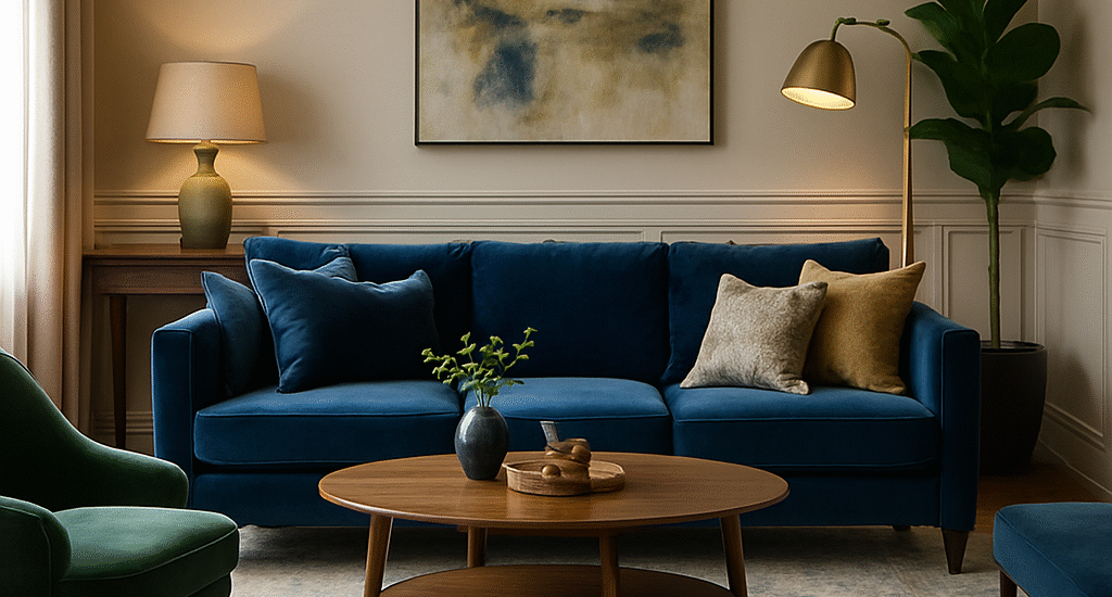 Velvet furniture