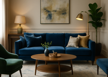 Velvet furniture