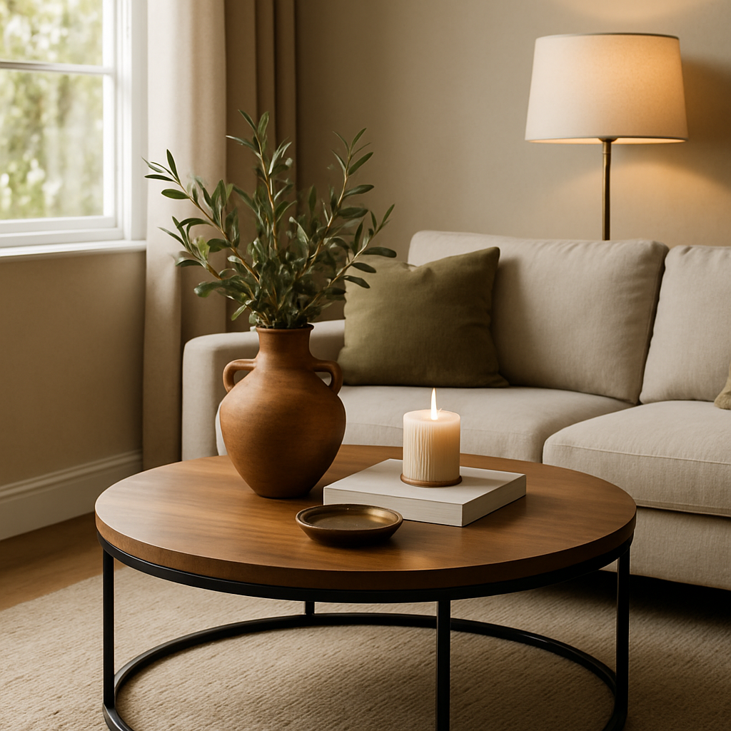 round coffee table decor color schemes